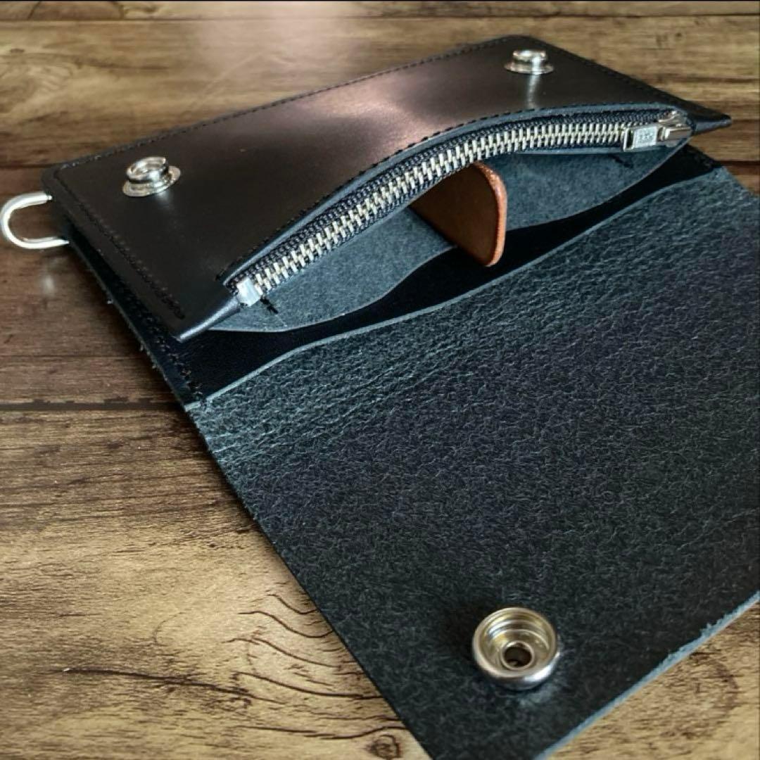 【A】国産ステアハイド　トラッカーウォレット150（ミドル）2.5層