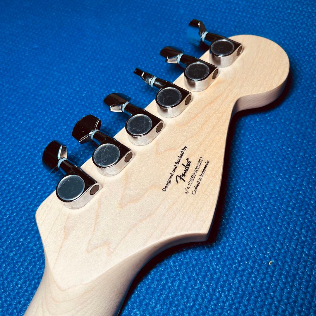 未使用　Squier ストラトキャスター ブラック ギターケース付き　レフティ