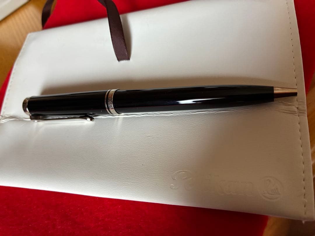 9/29迄ペリカンボールペン スーベレーンK805ブラック×シルバー 箱保証書付