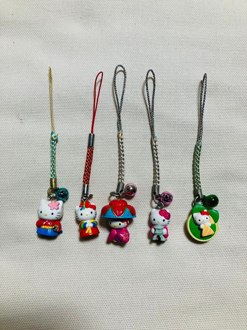 ハローキティ ご当地限定根付けストラップ 25個セット
