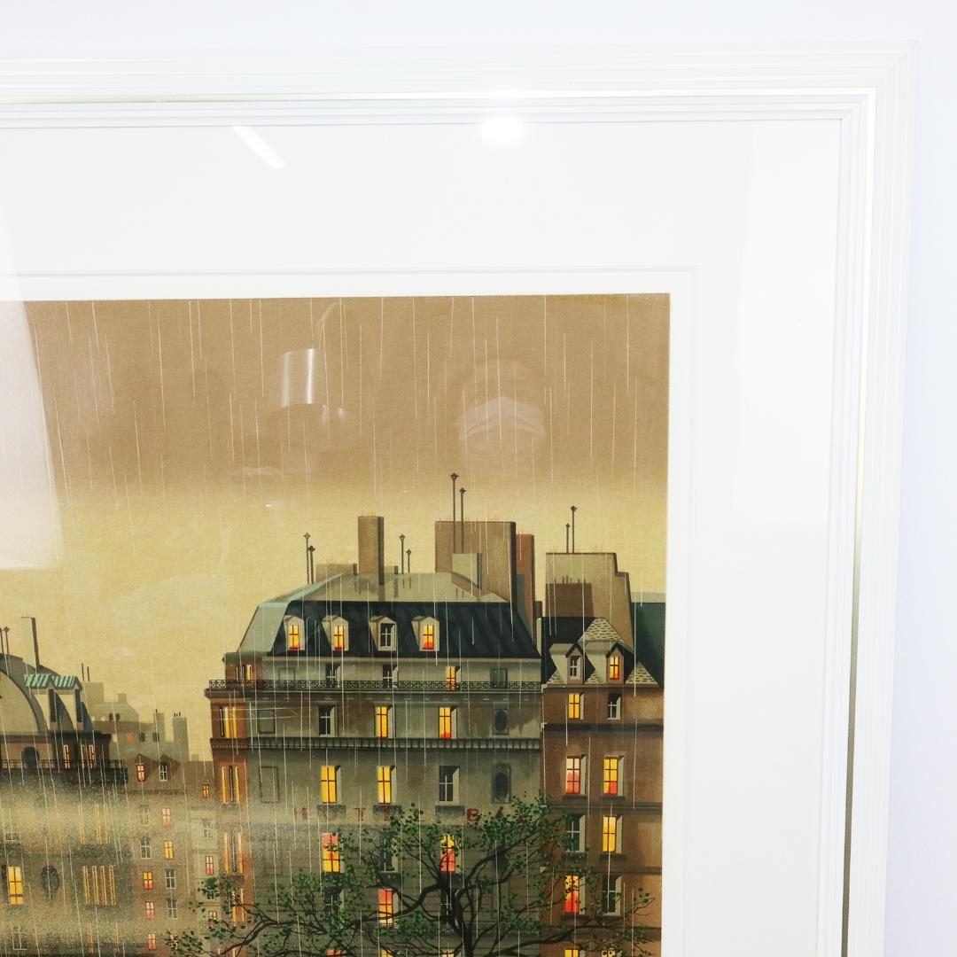 ヒロヤマガタ 「レインドロップス」 シルクスクリーン