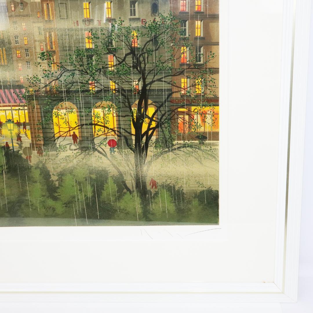 ヒロヤマガタ 「レインドロップス」 シルクスクリーン