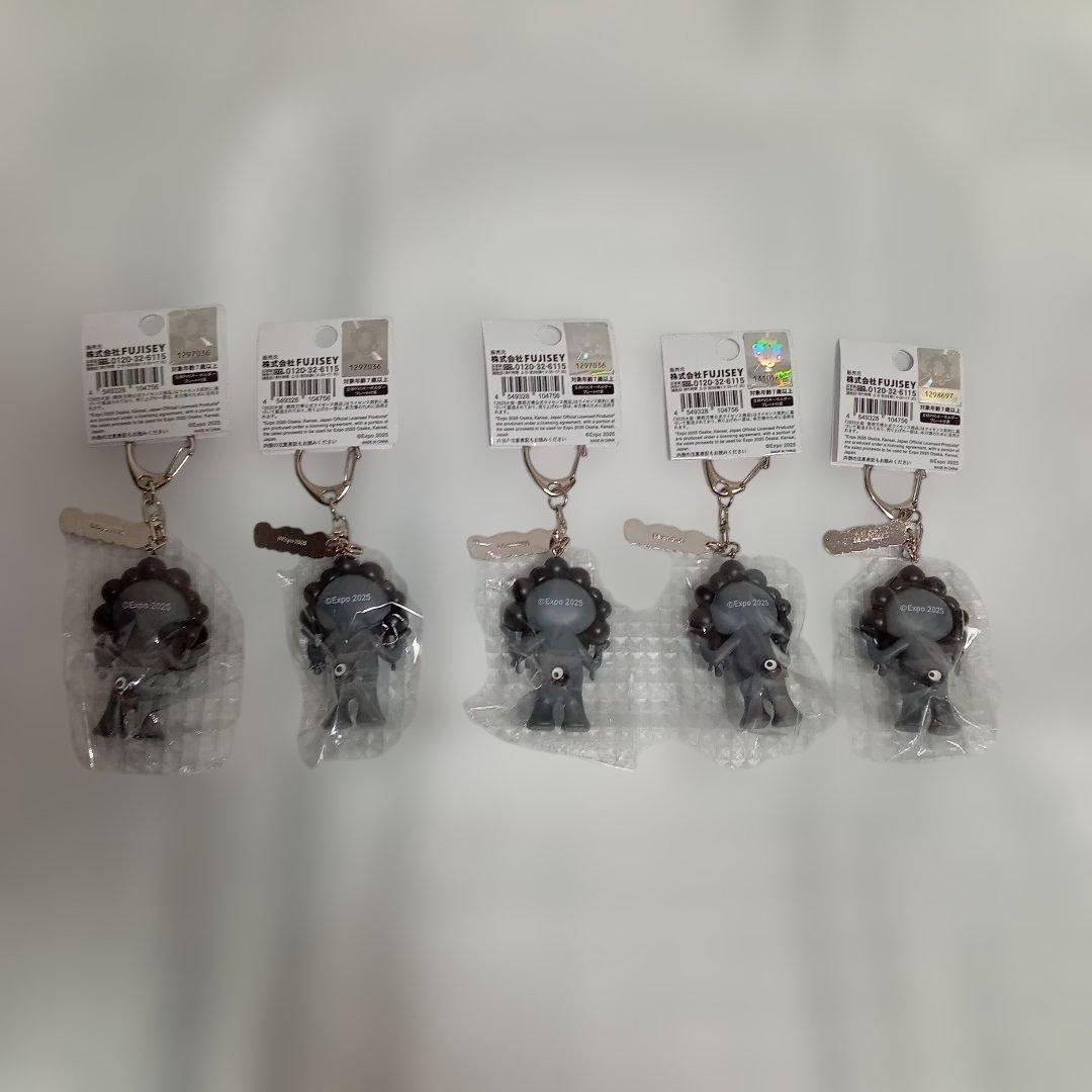 お*な様 新品未使用　万博　黒　ミャクミャク　PVCマスコット　A　ブラック　5