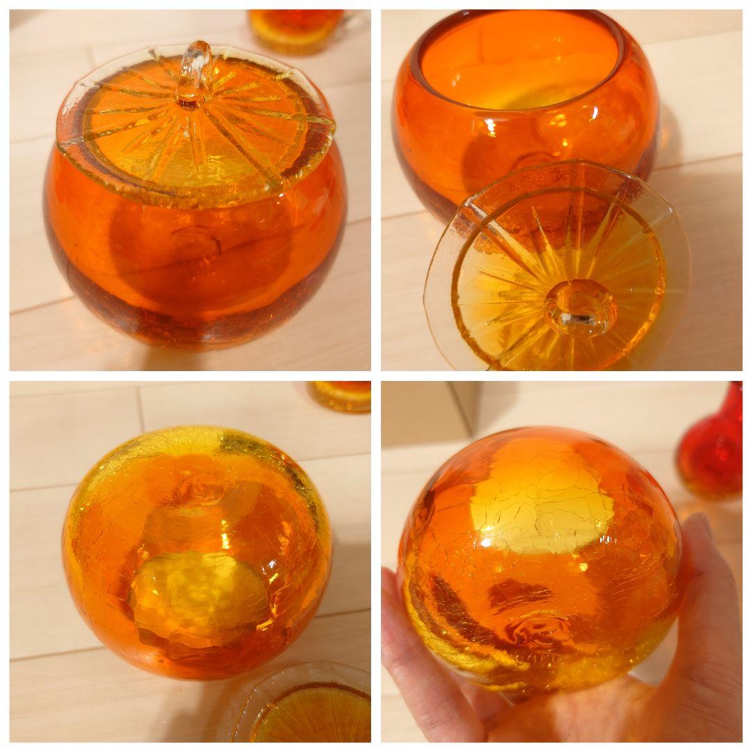 琉球ガラス　小物入れ・キャンディポット・水差し