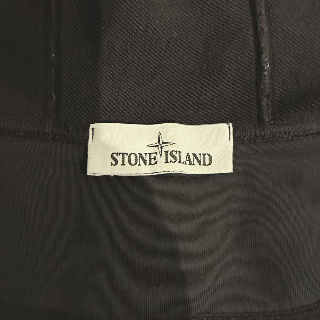 STONE  フルジップ パーカー 黒 L