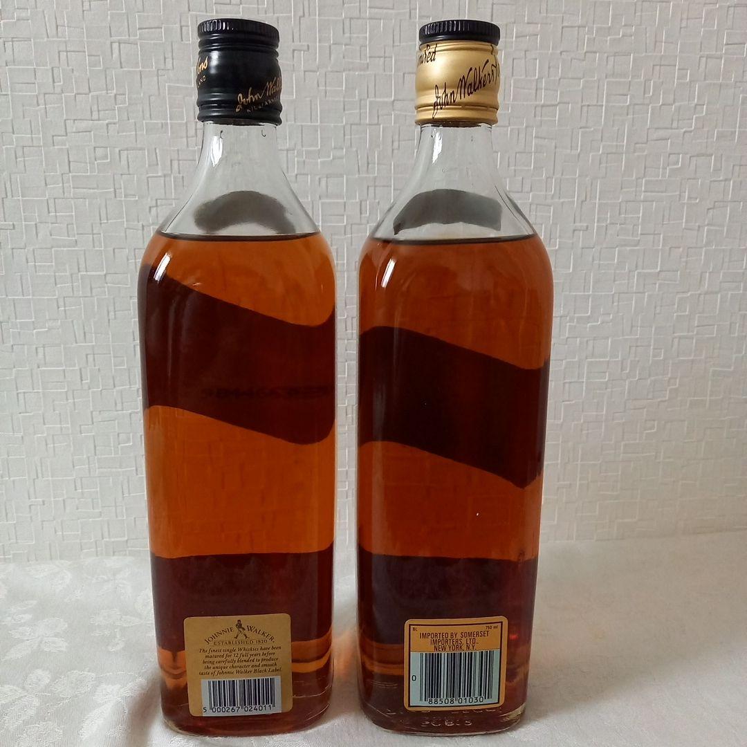 ジョニーウォーカー ブラックラベル ウイスキー 12年 750ml　2本セット