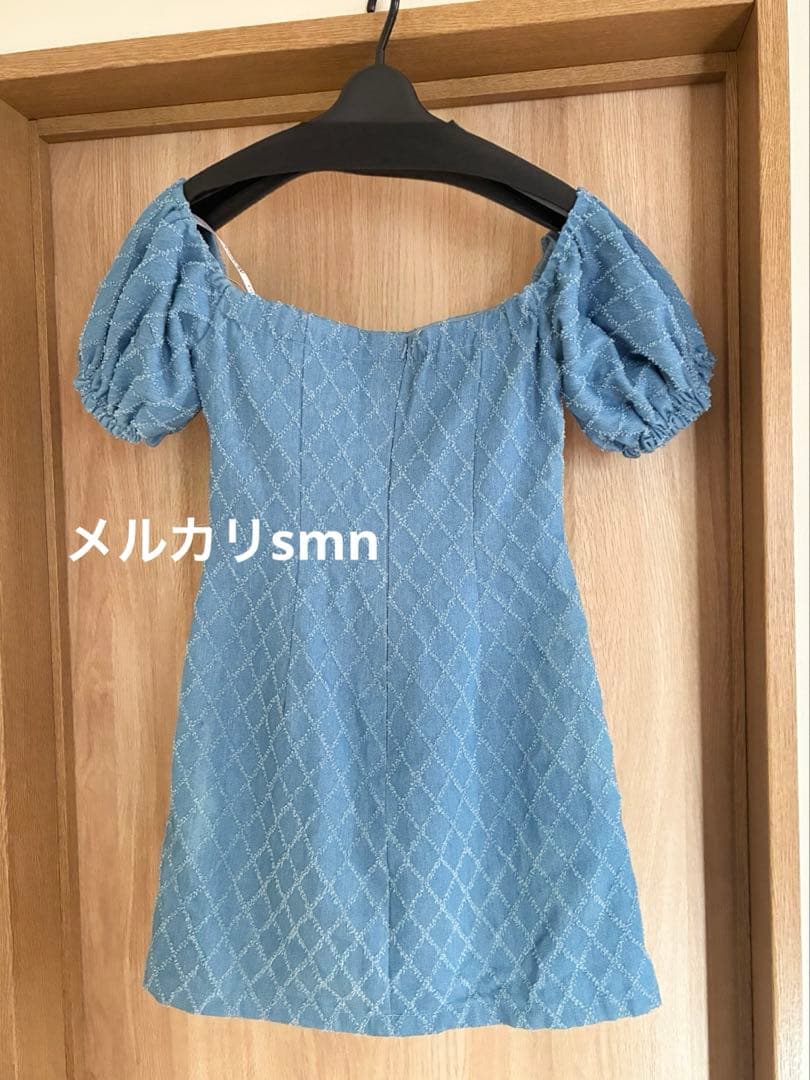 angelr デニムドレス　M ブルー　シュガー