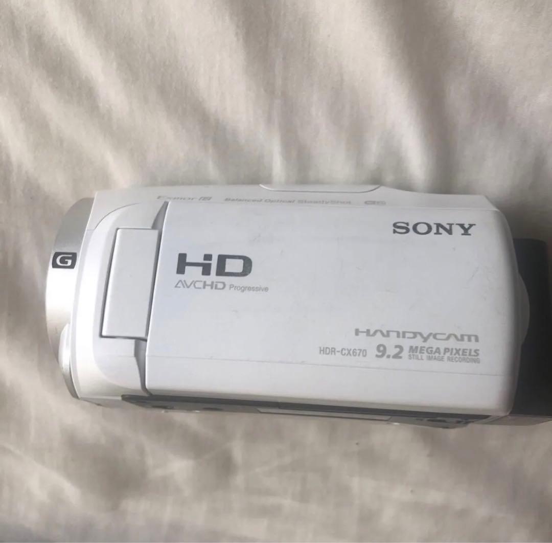 SONY ソニー　HDR-CX670 ホワイトHDR-CX670-W