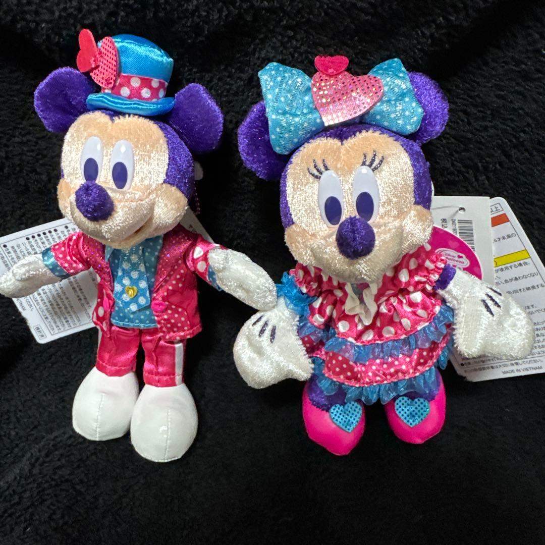 ミッキー ミニー ぬいば ぬいぐるみバッジ パルパルーザ 新品未使用タグ付き