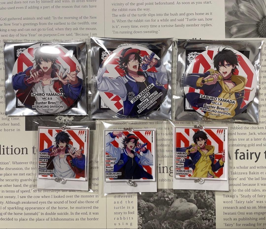 ヒプノシスマイク 一郎 二郎 三郎 缶バッジ アクキー Flava base