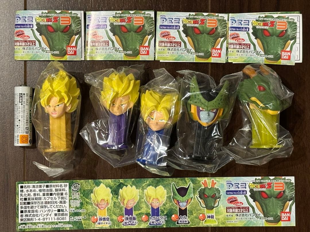 【未使用】OLD miniPEZ ドラゴンボールZ 5体セットコンプリート