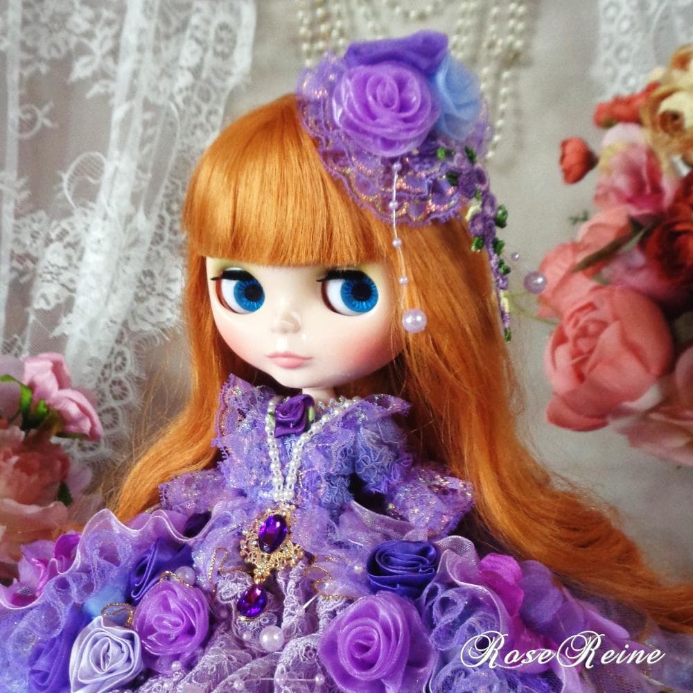 K様ご予約品 アンネローゼ王妃 パープルグラデーションボリュームフリルドレス