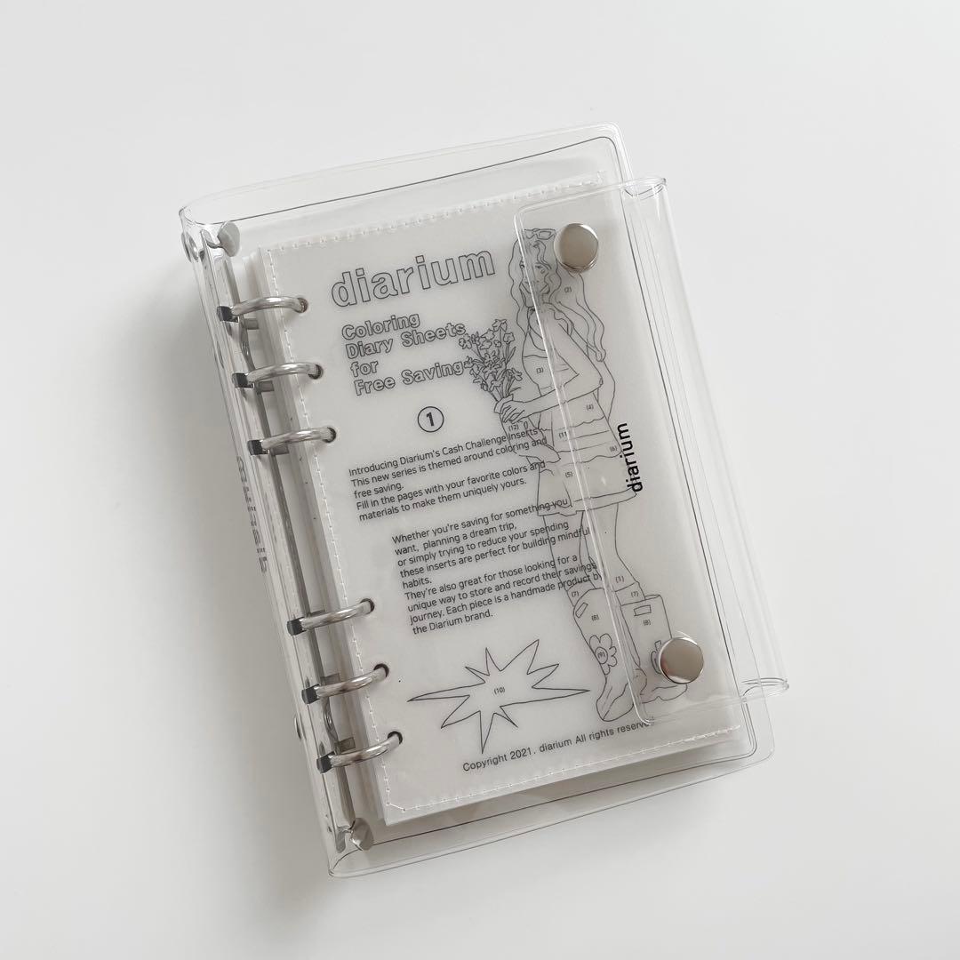 早い者勝ち　韓国　貯金　バインダー　A6 pvc diarium リフィル　2