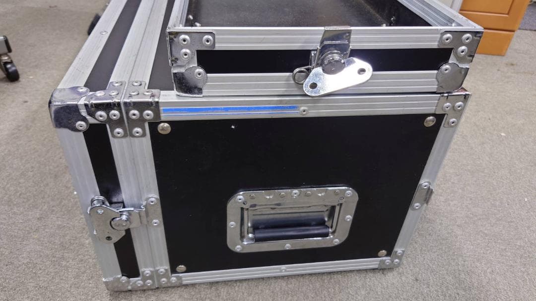 音響機器用　6Uラックケース 黒 奥行48cm