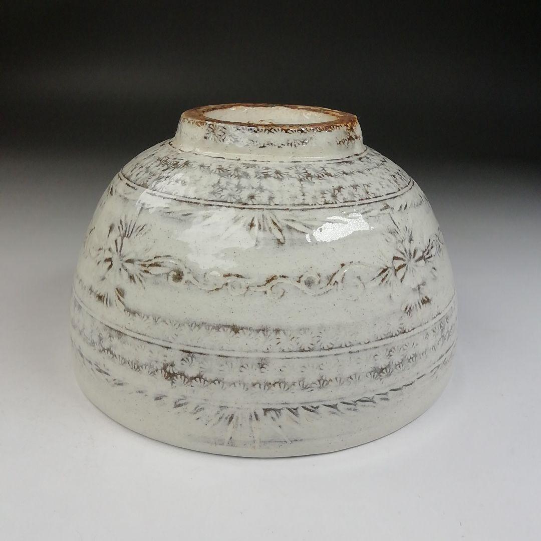 Ｔ８４９　茶碗　『三島唐津茶碗』『幸悦窯　瀧下悦弘 作』　共箱　抹茶碗　茶道具