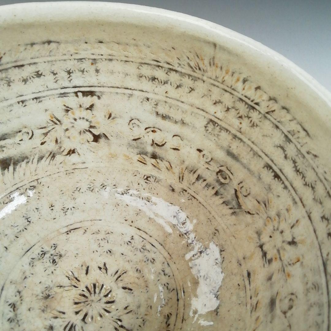 Ｔ８４９　茶碗　『三島唐津茶碗』『幸悦窯　瀧下悦弘 作』　共箱　抹茶碗　茶道具