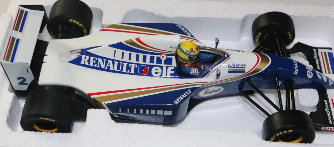 貴重ビックスケール１／1８　ウィリアムス・ルノーFW16　セナ・コレクション