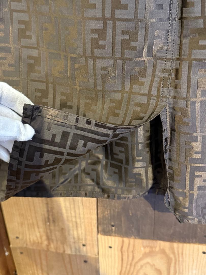 FENDI ズッカ柄 FFロゴ 膝丈スカート