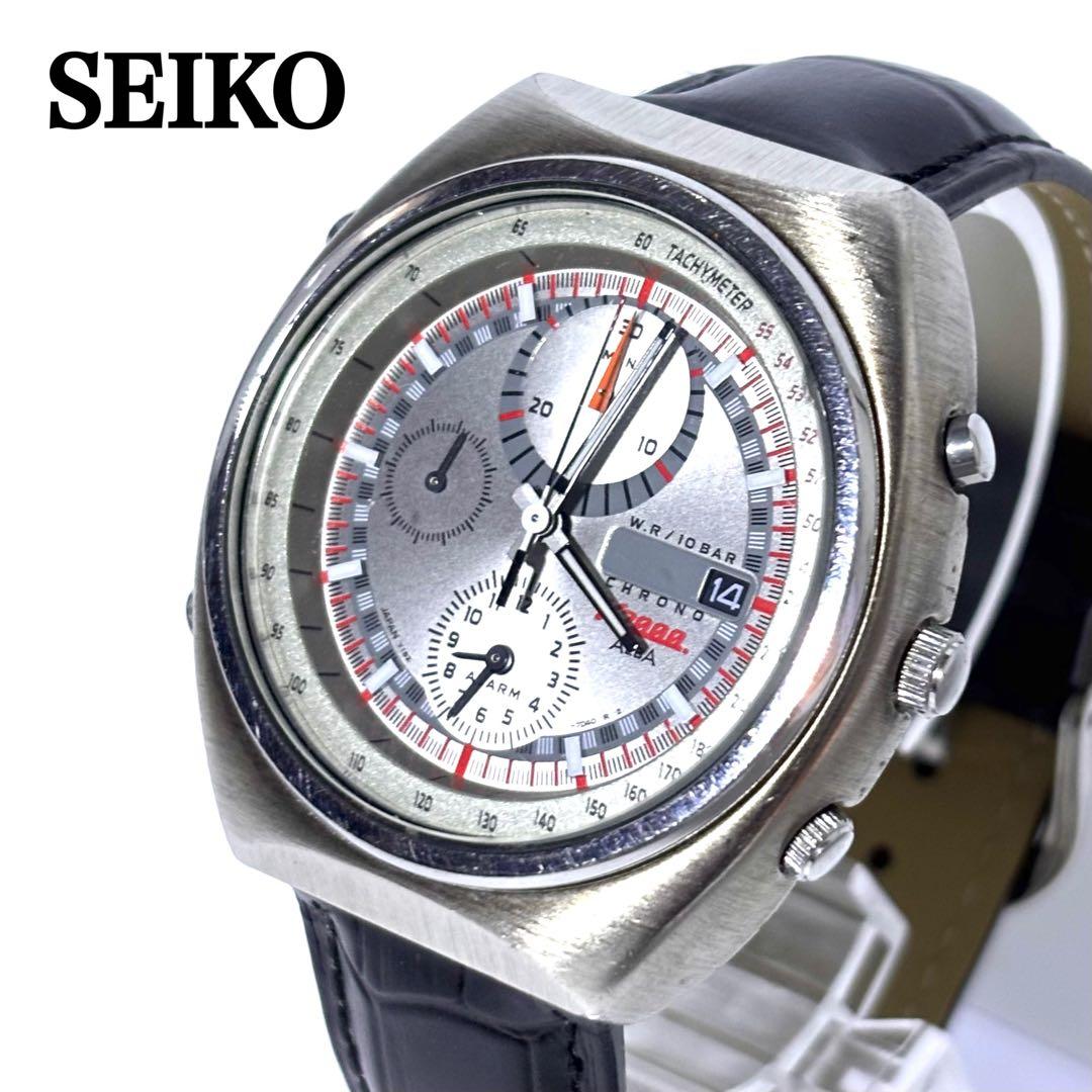 【新品ベルト 稼動】SEIKO アルバ ヴィンテージウォッチ クロノグラフ