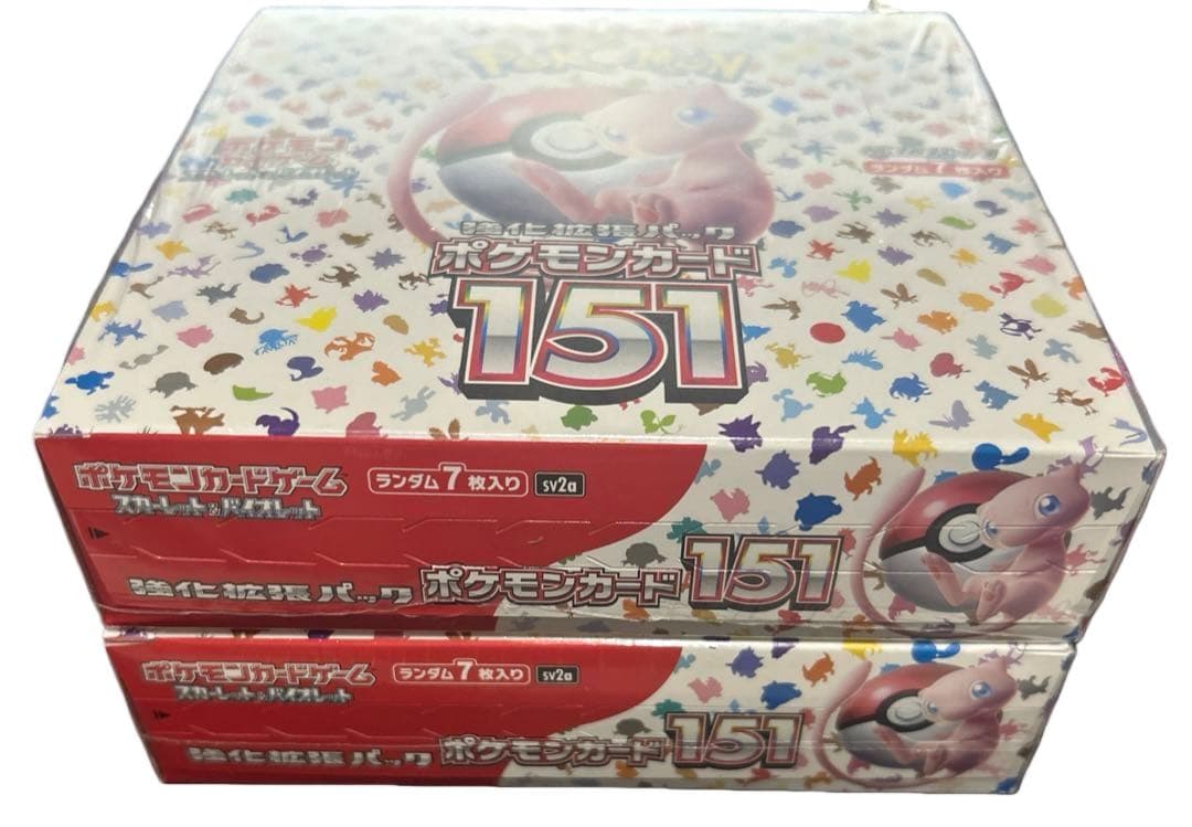 新品 未開封 シュリンク付き ポケモンカード151 拡張パック 2BOXセット