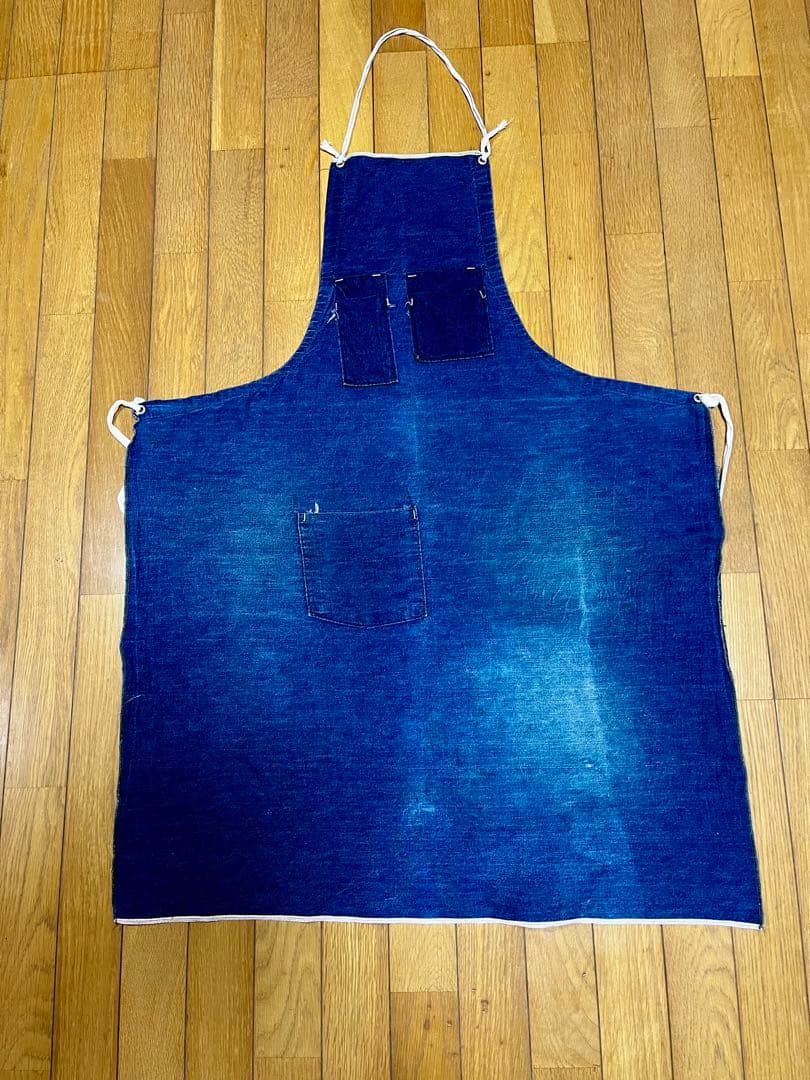 50s 60s ビンテージデニムエプロン　上下　耳付き　vintage