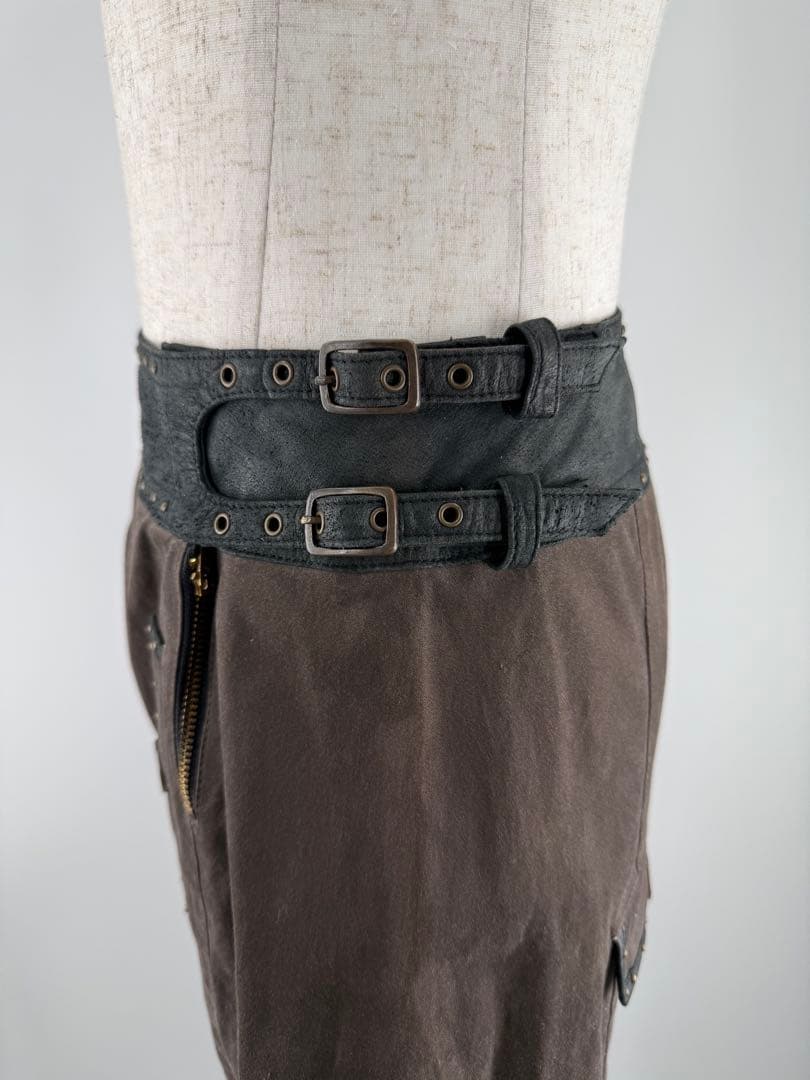 【新品未使用】シェアスピリット sharesprit レザー混キャロットパンツ