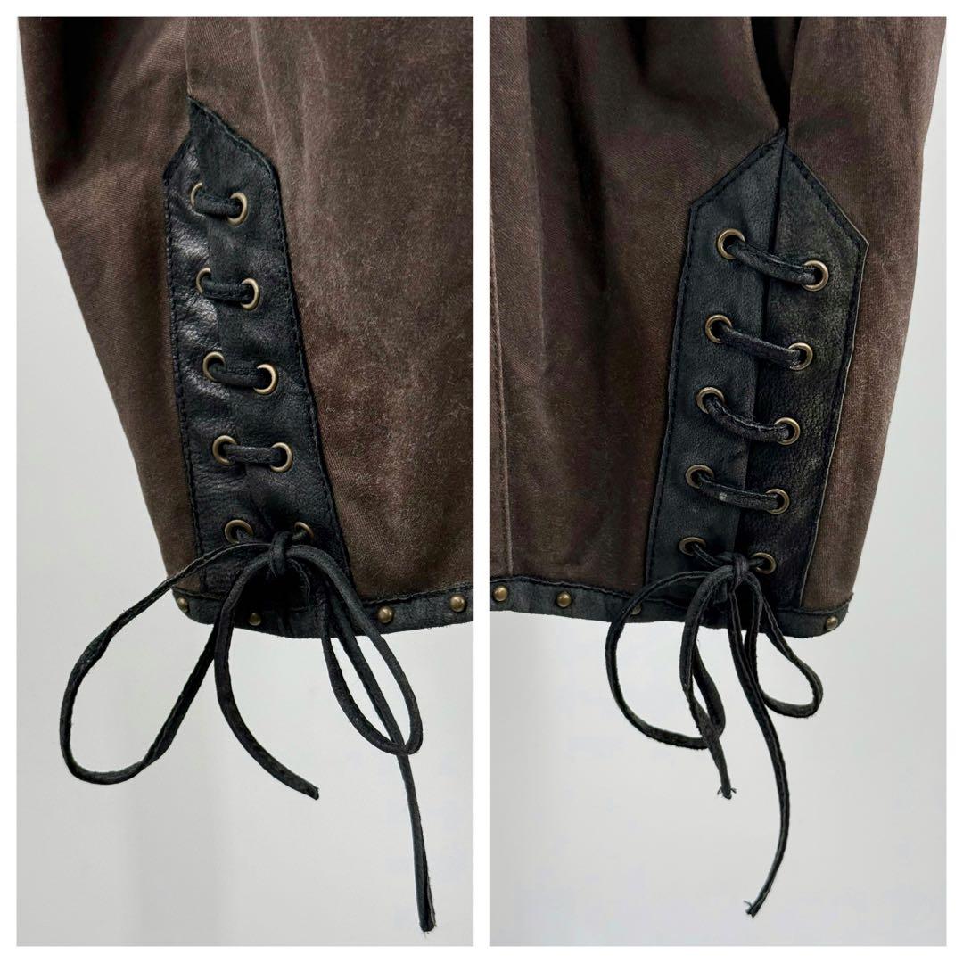 【新品未使用】シェアスピリット sharesprit レザー混キャロットパンツ