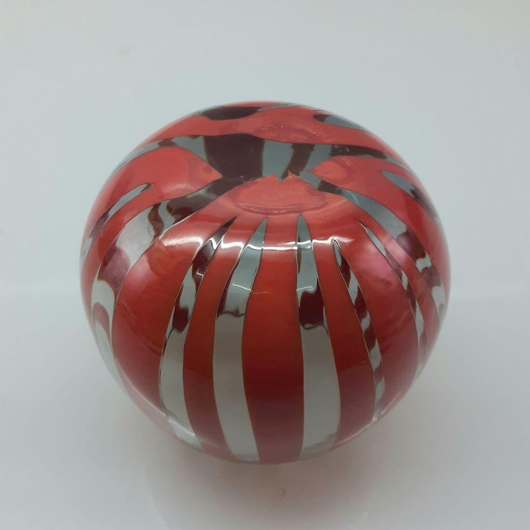 MURANO NASON MORETTI レッド ライン グラス