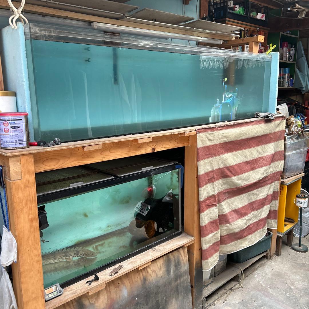 木製水槽台と1800水槽　値下げしました。