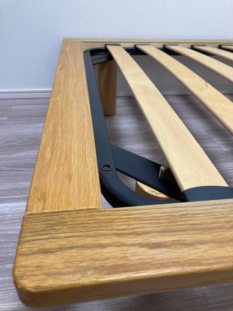 無印良品　MUJI 木製シングルベッドフレーム　オーク材　※収納も別掲載してます