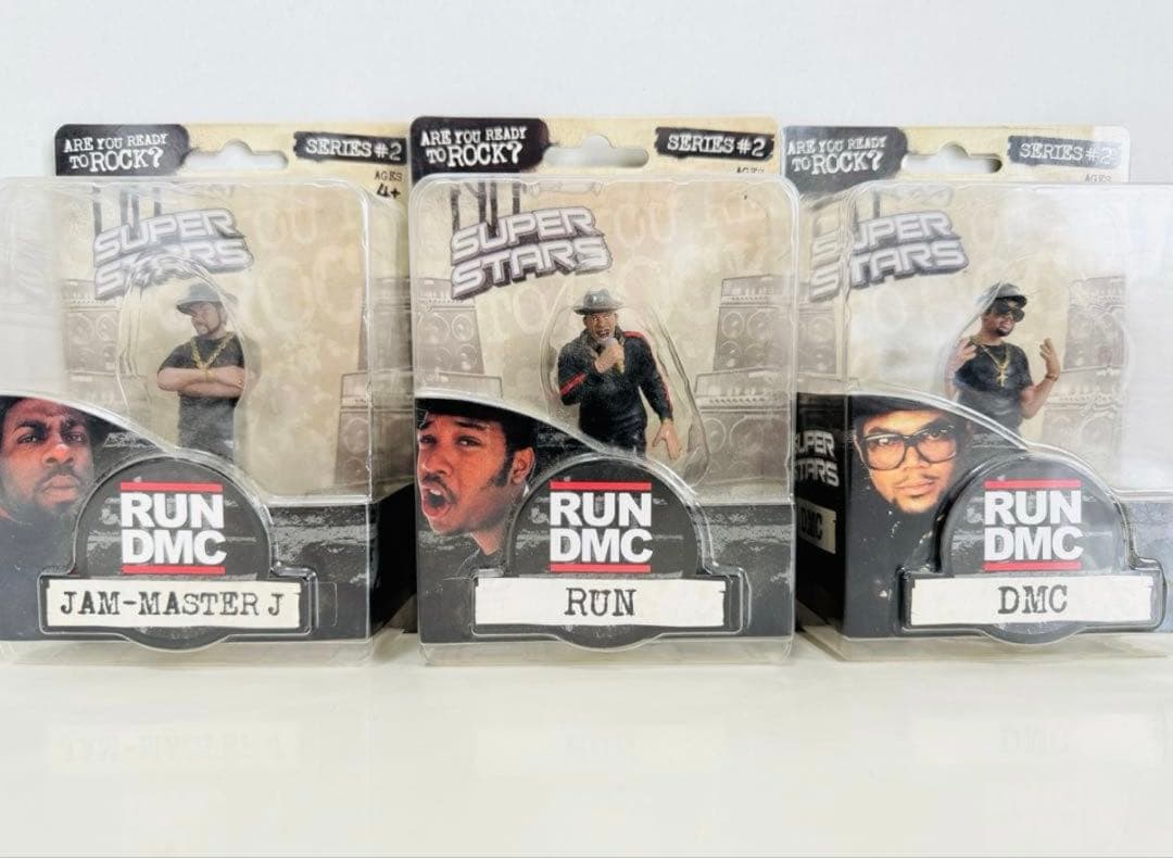 RUN DMC フィギュア 3体セットヒップホップレジェンド 未開封レア 絶版