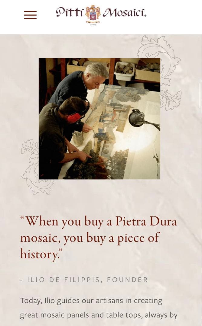 【1/9まで限界値下げ】　大理石　イタリア　アート pitti mosaici