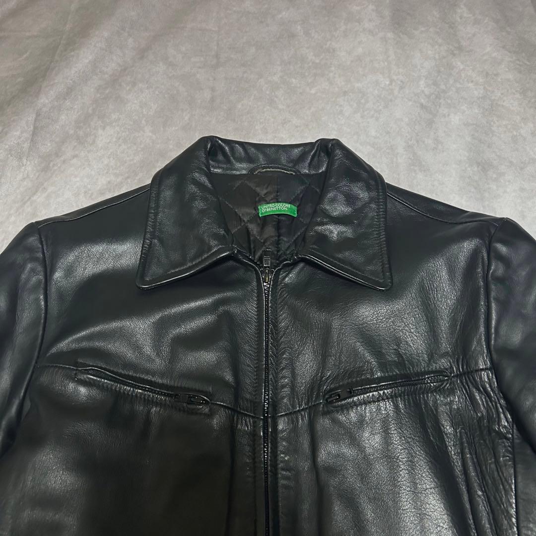 ジャケット・アウター 00s archive blouson leather jacket mode