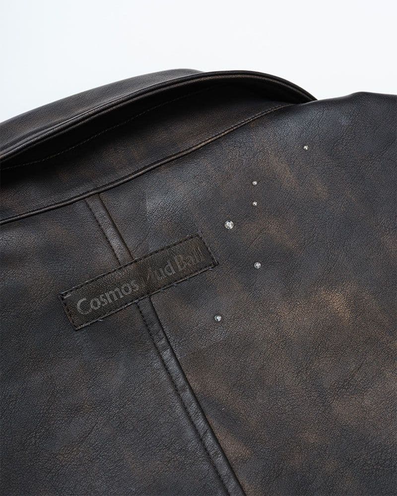 ずっと真夜中でいいのに。 コズミックどろ団子ツアー フェイクレザーブルゾン L