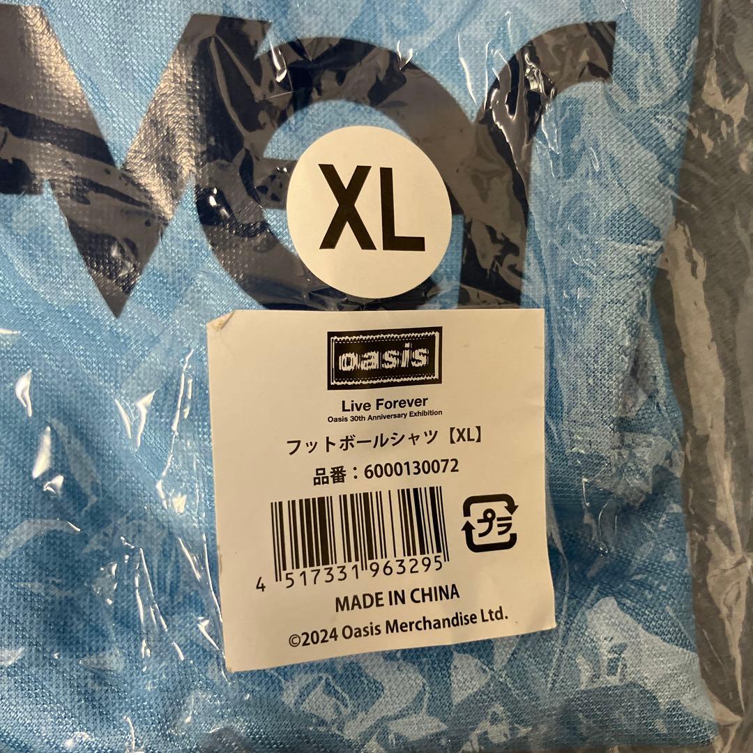 オアシス展 フットボールシャツ XLサイズ 新品未使用品