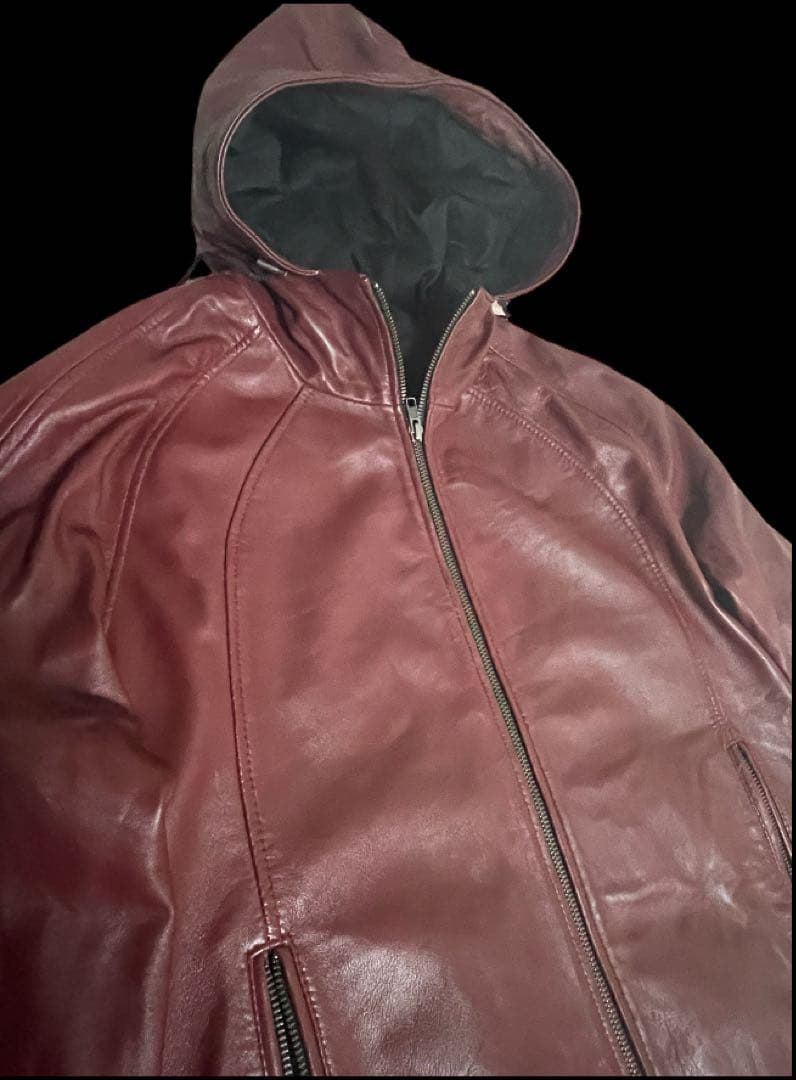 N*8様 ⭐️LIUGOO TOKYO⭐️ leather ⭐️ワインレッド☆L