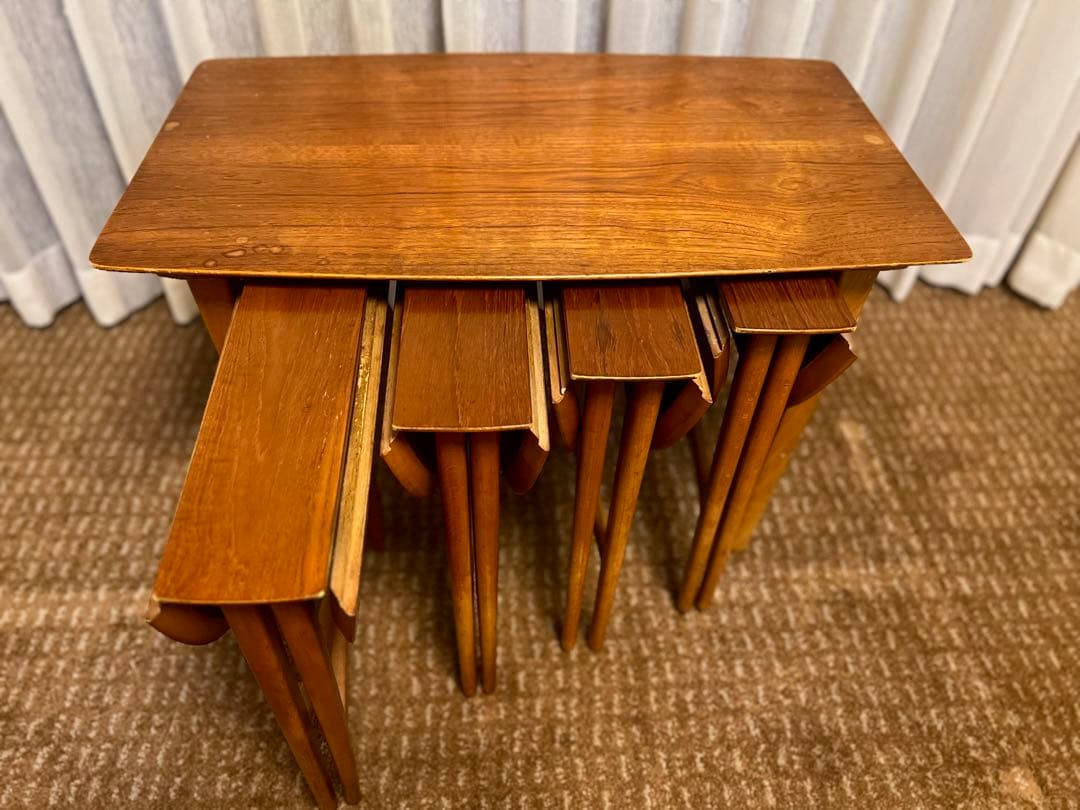 ふなこ　ヴィンテージ テーブルセット 4人掛　収納　４脚セット 北欧