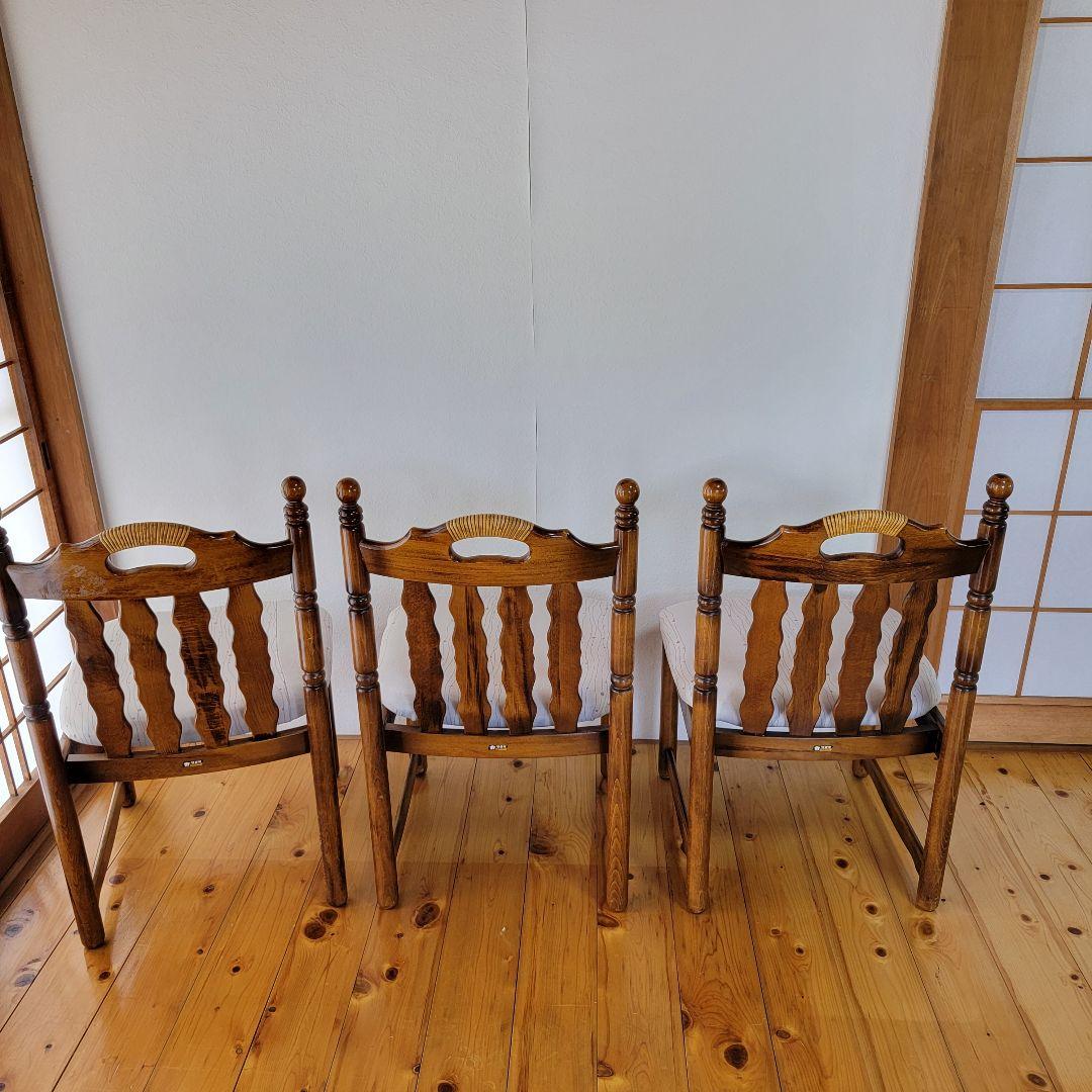 カリモク　ダイニングテーブルセット　椅子3脚