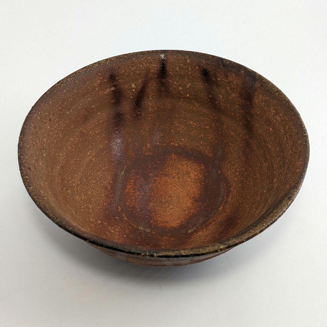 備前市指定無形文化財 小西陶蔵 備前焼 緋襷茶盌 合箱・栞 抹茶碗 抹茶茶碗