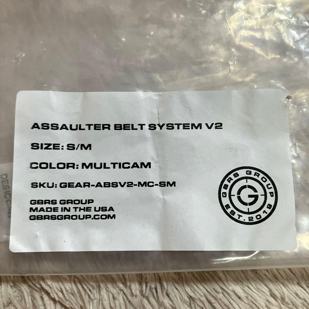 個人装備 GBRS GROUP ASSAULTER BELT SYSTEM V2 S/M