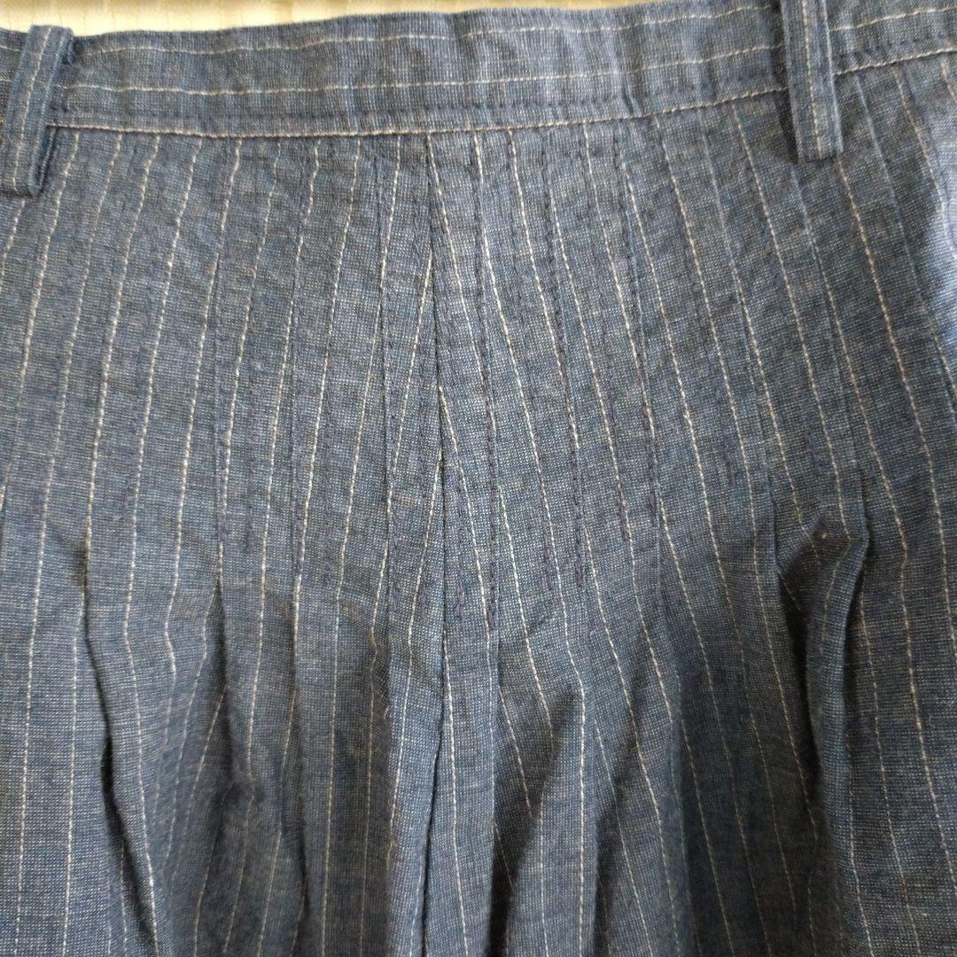 45r 　ガウチョパンツ　　キュロットパンツ　ワイドパンツ　ストライプ