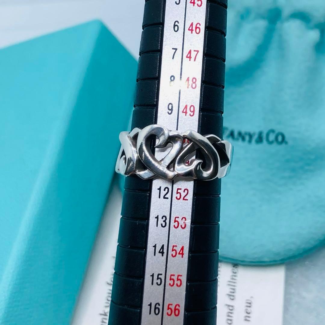 極美品✨ ティファニー リング ラビングハート ハート AG925 #10.5