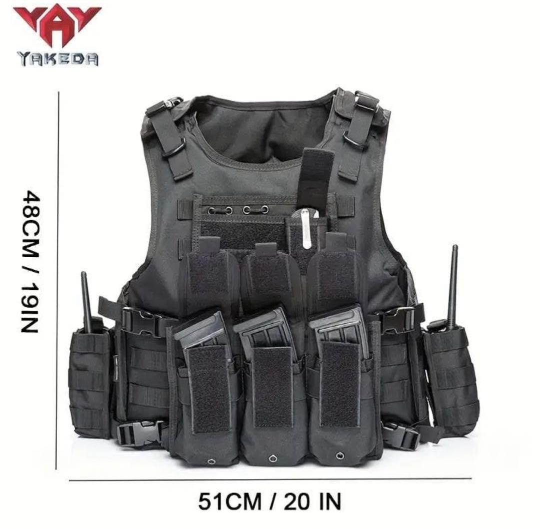 サバゲー タクティカルベストマガジンポーチベストHCLI ヨルムンガンド