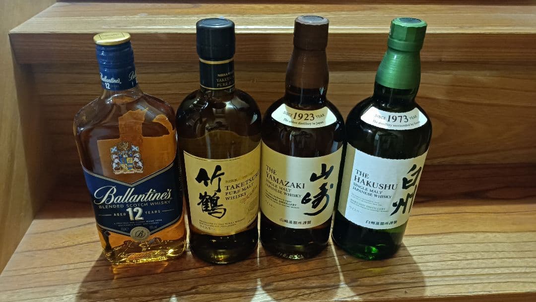 Ballantine's 12年 竹鶴 山崎 白州 計4本