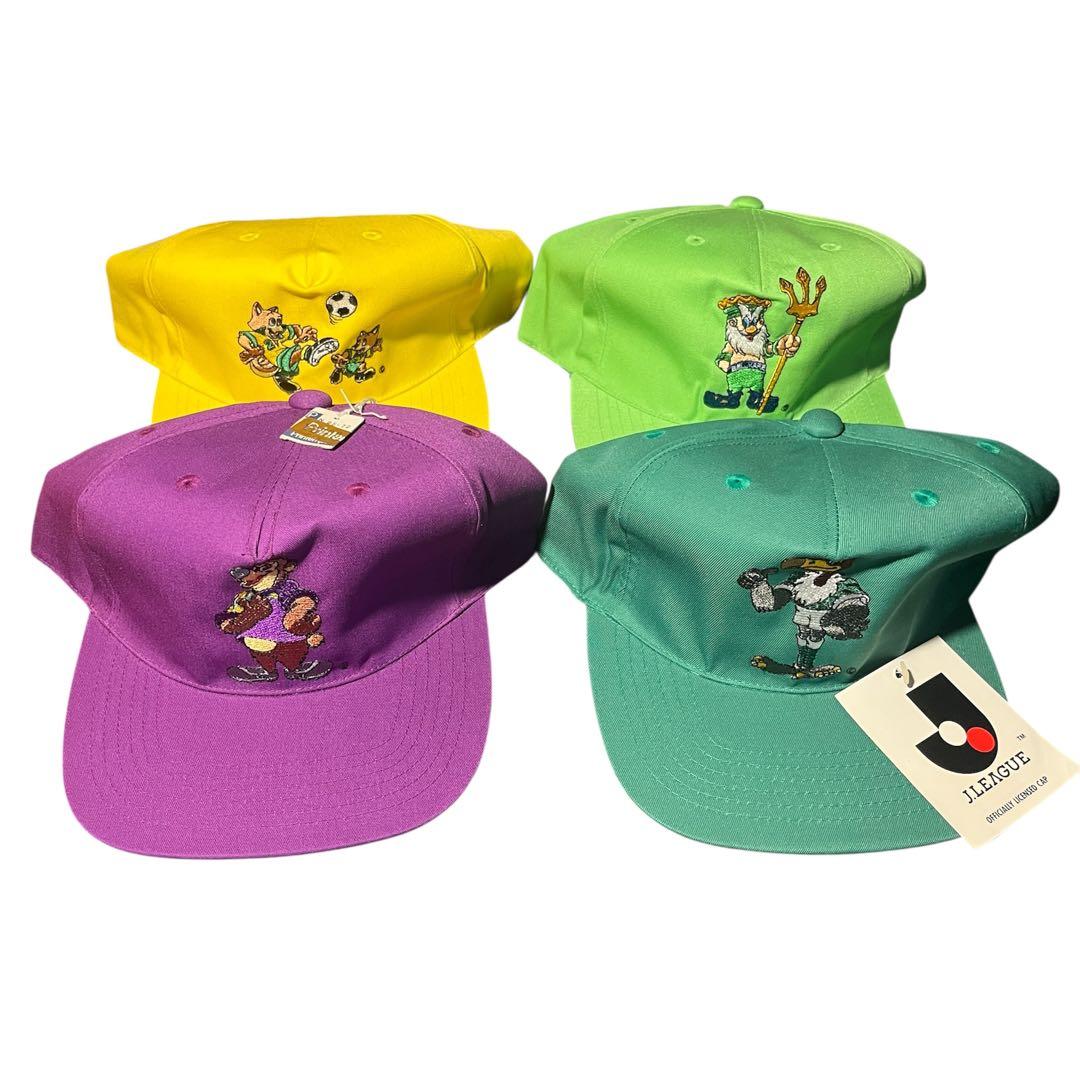 90sデッドストック Jリーグ公式マスコットキャップ12点セットタグ付・未使用