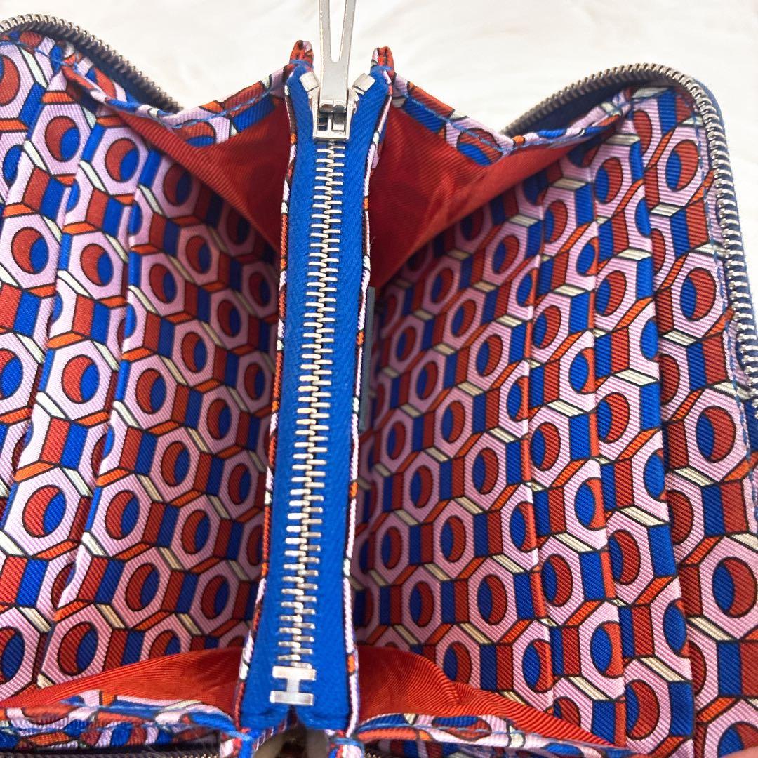 HERMES アザップコンパクト ネイビー　財布