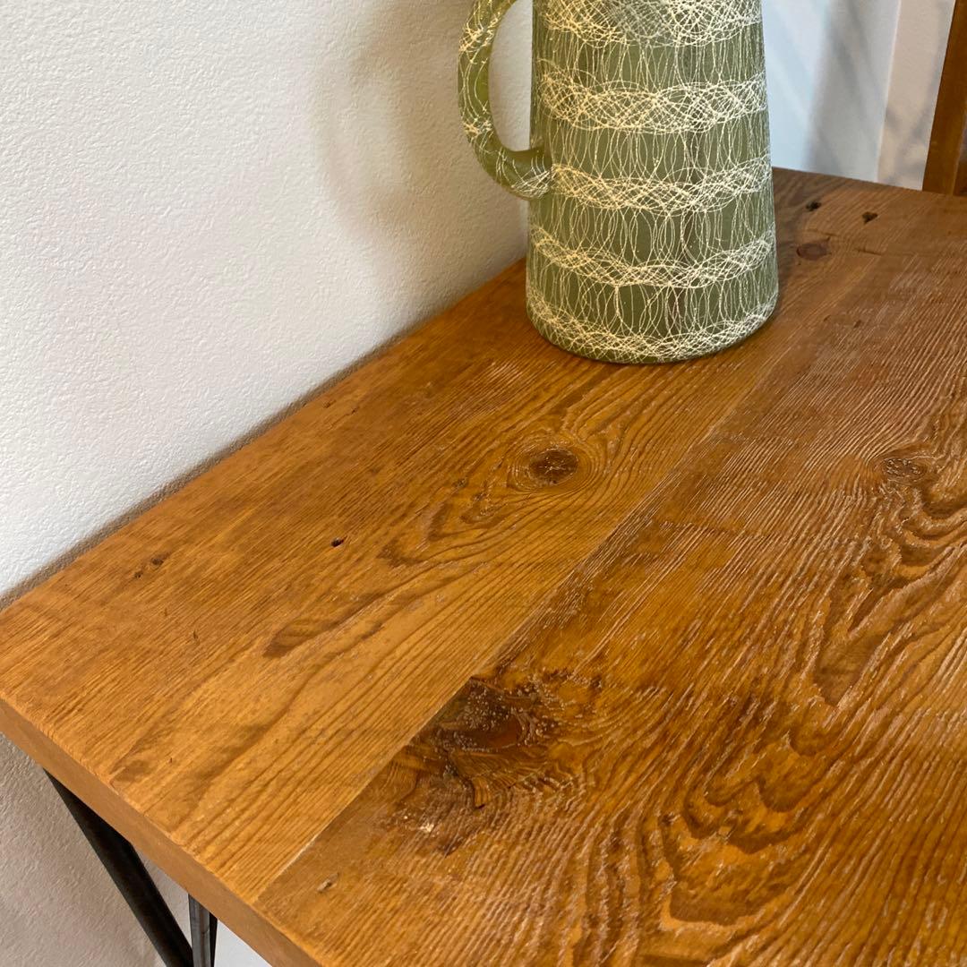 ‼️更に値下‼️お早めに★アンティーク古材テーブルアイアン脚カフェテーブル