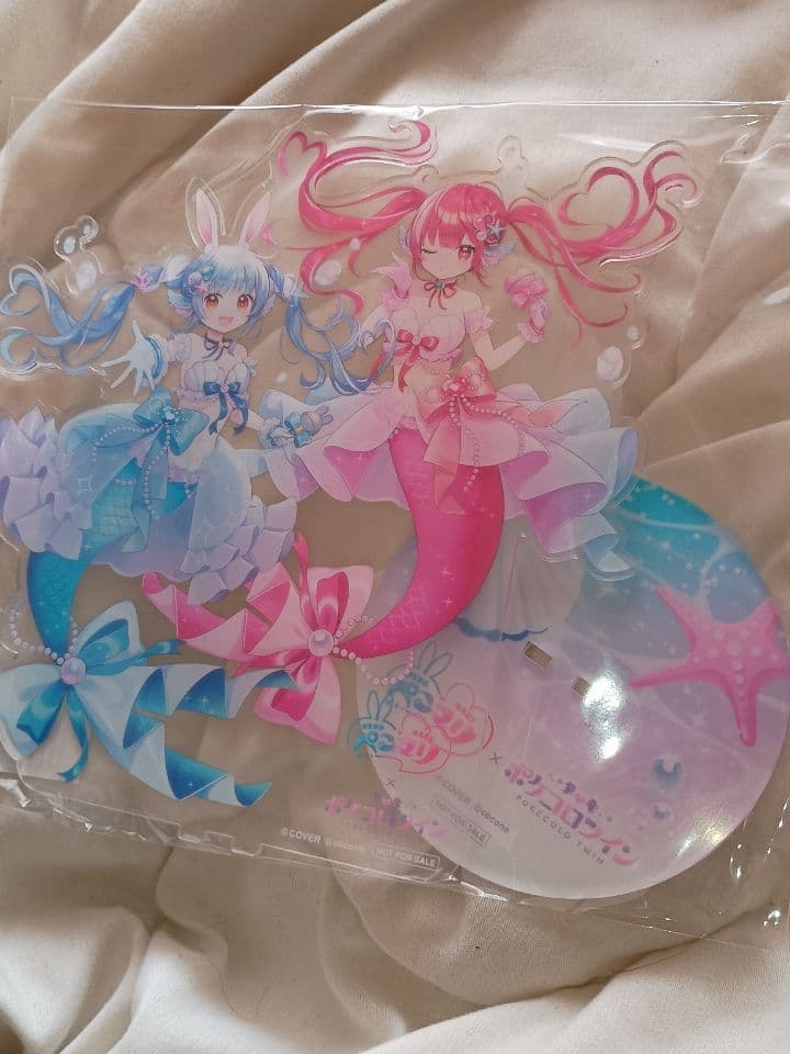 ポケコロツイン宝鐘マリン兎田ぺこらキャンペーンコラボ限定 BIGアクリルスタンド