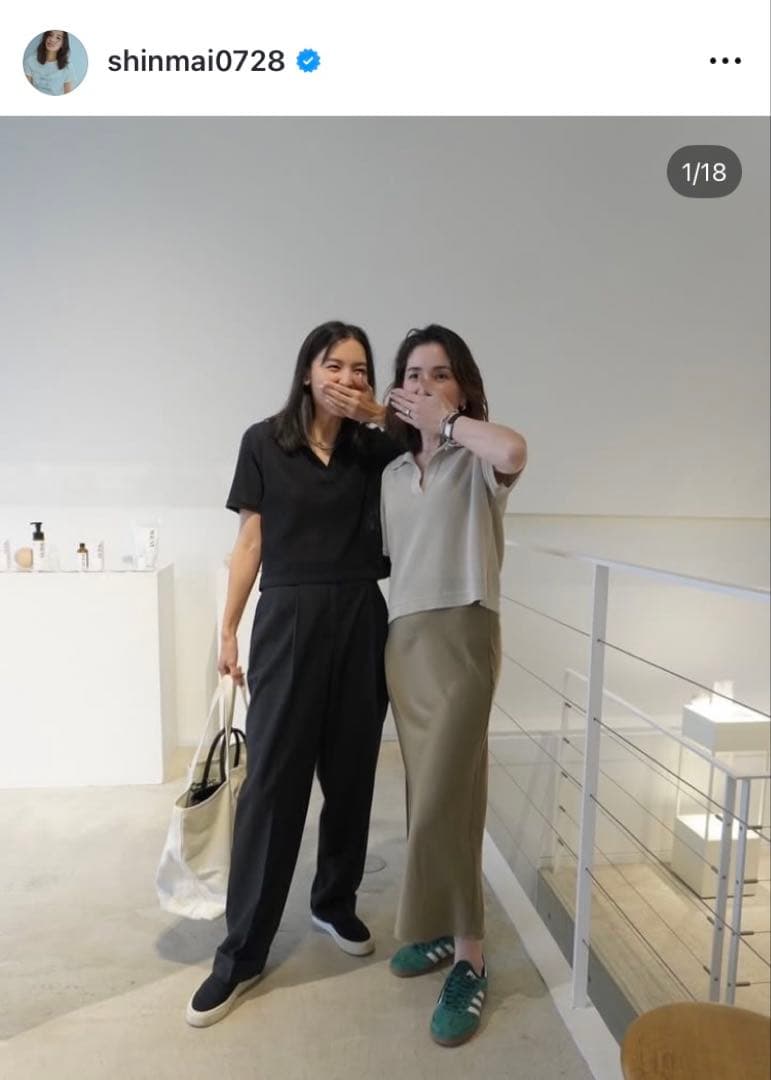 新品 WRAY レイ エシカルニットポロ ネイビー フリーサイズ