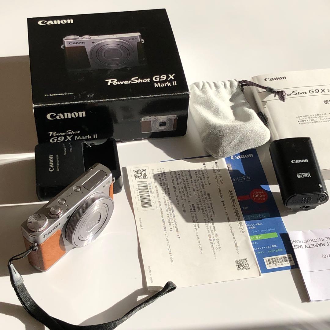 美品 canon キヤノン g9x mark ii フラッシュ90EX コンデジ